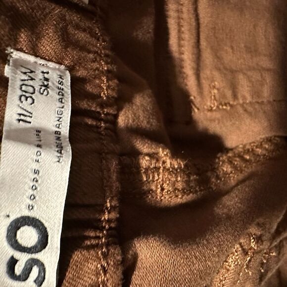 SO High Rise Brown Cargo Skirt Size 11 NWT - Picture 6 of 9